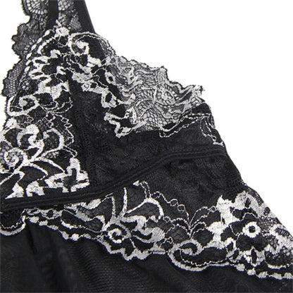 BABYDOLL TECIDO TULE PEITO RENDA