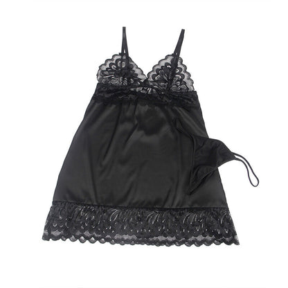 BABYDOLL COM PEITO ESTAMPADO FLORAL PRETO