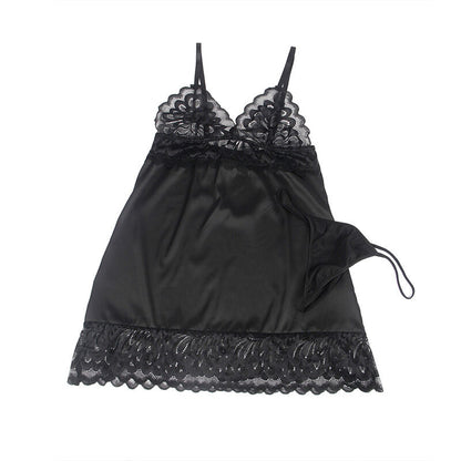 BABYDOLL COM PEITO ESTAMPADO FLORAL PRETO