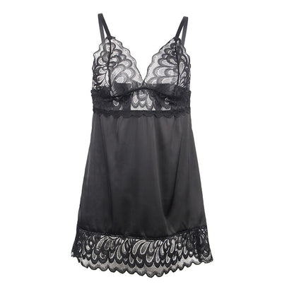 BABYDOLL COM PEITO ESTAMPADO FLORAL PRETO