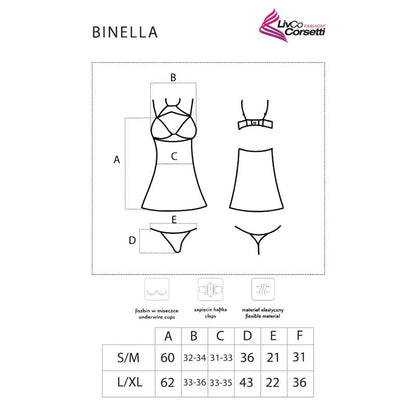 CONJUNTO BINELLA BABYDOLL + TANGA PRETO