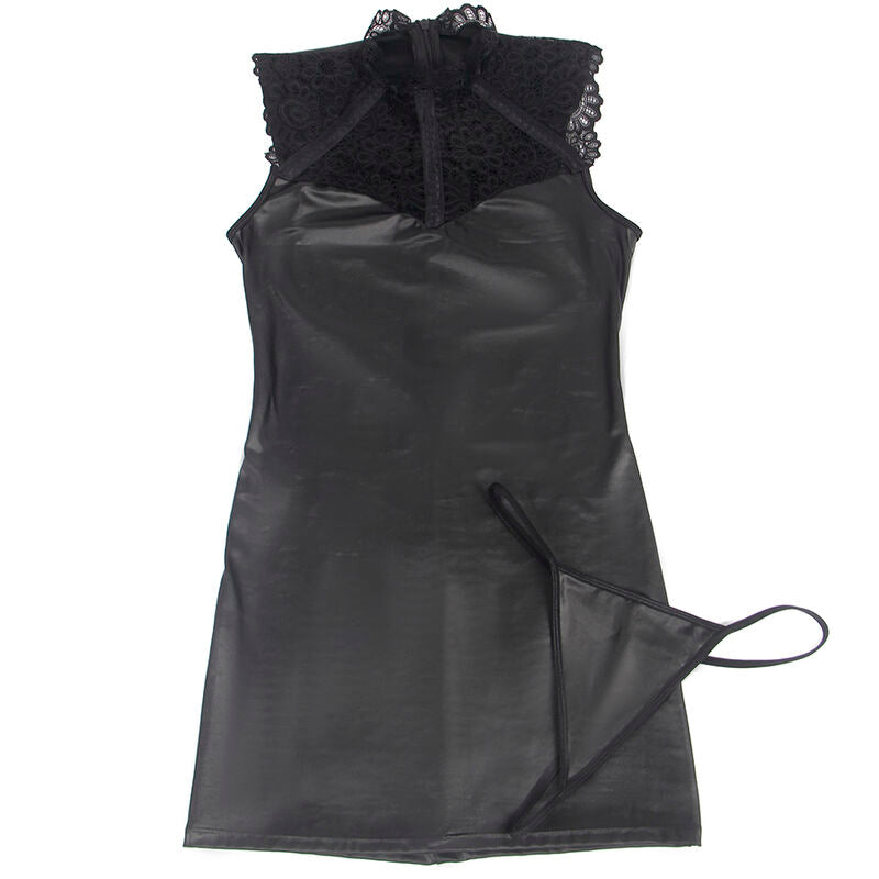 VESTIDO SEXY DE COURO