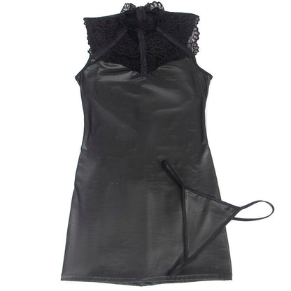 VESTIDO SEXY DE COURO