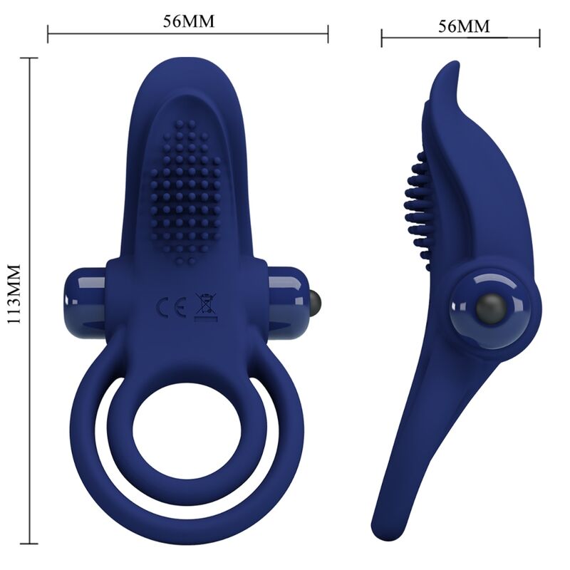 BRONSON ANEL DUPLO COM VIBRAO AZUL