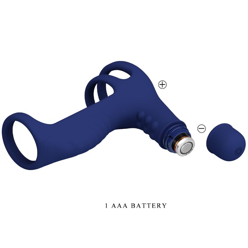 ANEL VIBRANTE ELISH COM EXTENSO AZUL