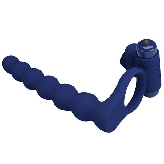 AJMAL ANEL VIBRADOR COM PLUG AZUL