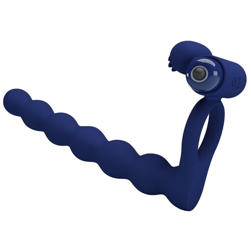 AJMAL ANEL VIBRADOR COM PLUG AZUL