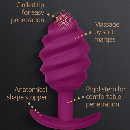 GPLUG TWIST 2 PLUG ANAL ROXO