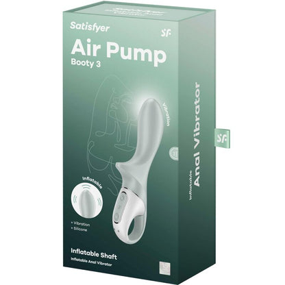 AIR PUMP BOOTY 3 VIBRADOR ANAL INFLÁVEL GREYGREEN