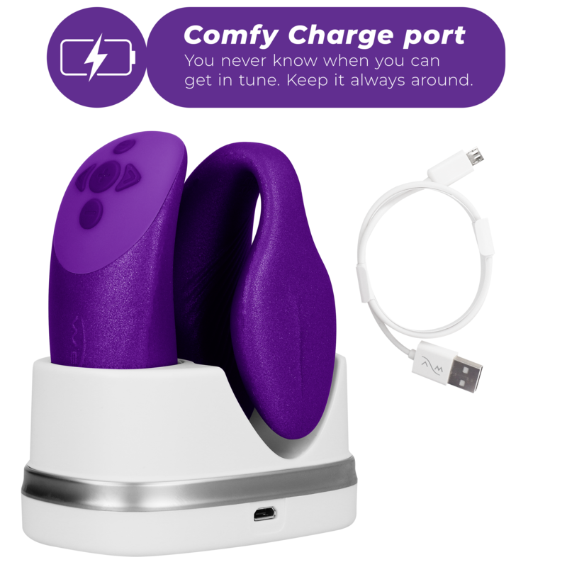 VIBRADOR CHORUS PARA CASAIS COM LILAC SQUEEZE CONTROL