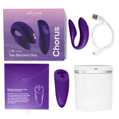 VIBRADOR CHORUS PARA CASAIS COM LILAC SQUEEZE CONTROL