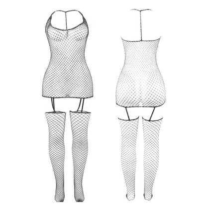 BODYSTOCKING DE REDE ARRASTO BRILHANTE TAMANHO ÚNICO