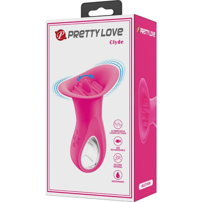CLYDE VIBRADOR ORAL LÍNGUA VIBRANTE 12 VIBRAÇÕES ROSA