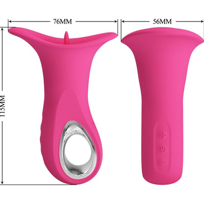 CLYDE VIBRADOR ORAL LÍNGUA VIBRANTE 12 VIBRAÇÕES ROSA