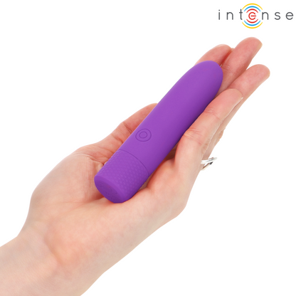 SYMONE USB RECARREGÁVEL VIBRATÓRIA BULLET 8 VIBRAÇÕES ROXO 10 X 2,2 CM