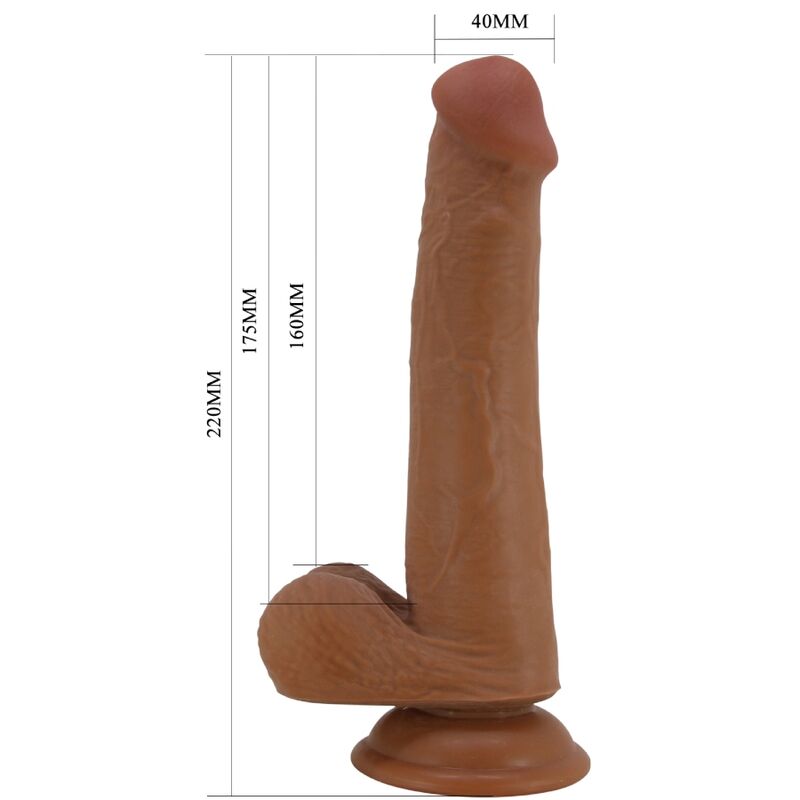 DILDO REALISTA ALTO 22 CM MARROM