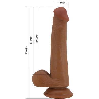 DILDO REALISTA ALTO 22 CM MARROM