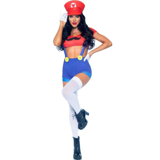 TRAJE SEXY MARIO BROS VERMELHO/AZUL