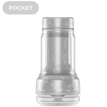FEEL POCKET STROKER CRYSTAL POR KIIROO TRANSPARENTE