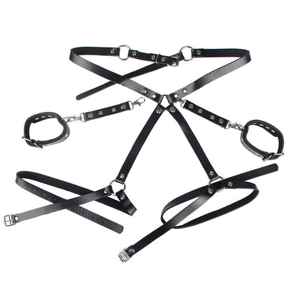 ALGEMAS COM CINTO DE BONDAGE PRETO TAMANHO ÚNICO