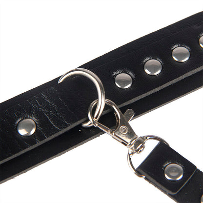 ALGEMAS COM CINTO DE BONDAGE PRETO TAMANHO ÚNICO