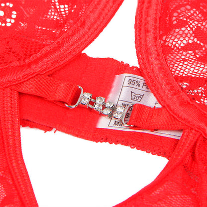 BABYDOLL DE RENDA COM ALÇAS AJUSTÁVEIS VERMELHO