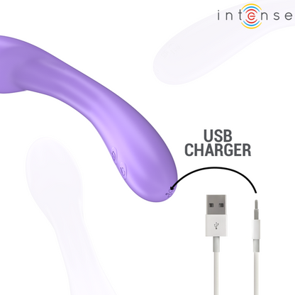BECKY VIBRADOR 19 CM AQUECÍVEL 7 VIBRAÇÕES ROXO