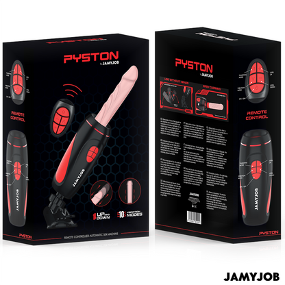 MASTURBADOR AUTOMÁTICO BASE PYSTON COM DILDO DE CONTROLE REMOTO