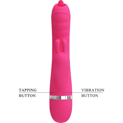 VIBRADOR COELHO MULTIFUNCIONAL PHOENIX ROSA