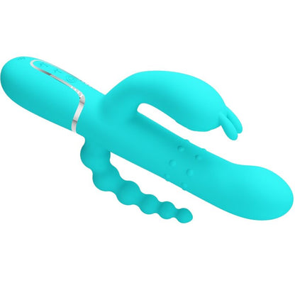 CAMMY 4 EM 1 MULTIFUNCIONAL TRIPPLE RABBIT VIBRADOR AZUL