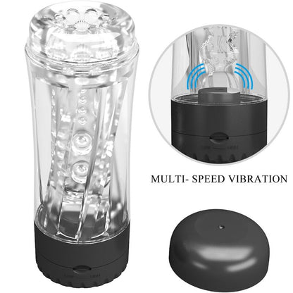 TAMARA MASTURBADOR MASCULINO MULTI-VELOCIDADE VIBRADOR PRETO