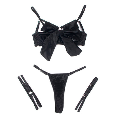 CONJUNTO SUBBLIME DE SUTIÃ COM LAÇO PRETO AJUSTÁVEL