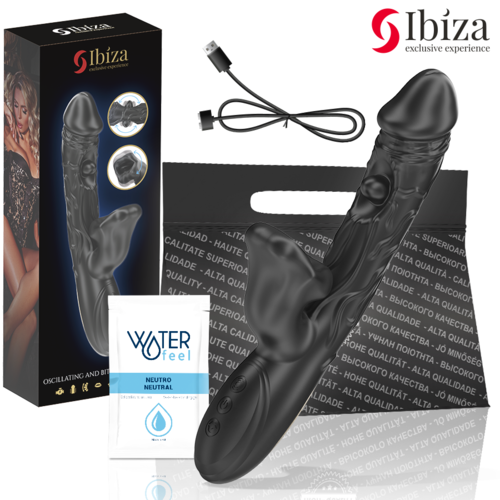 VIBRADOR E ESTIMULADOR DE CLITÓRIS COM EFEITO DE MORDIDA E ROTAÇÃO