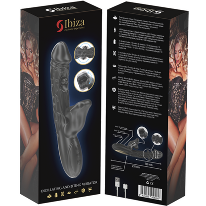 VIBRADOR E ESTIMULADOR DE CLITÓRIS COM EFEITO DE MORDIDA E ROTAÇÃO