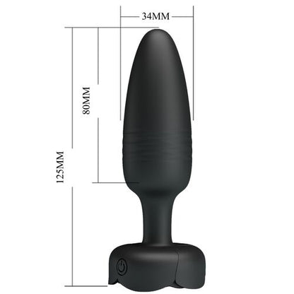TARION ANAL PLUG COM LUZ LED PRETO 12,5 CM