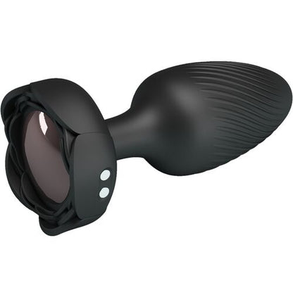 VARIAN ANAL PLUG COM LUZ LED PRETO 10,8 CM