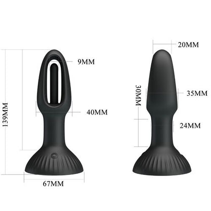 PLUG ANAL HUBERT COM 7 MODOS DE VIBRAÇÃO