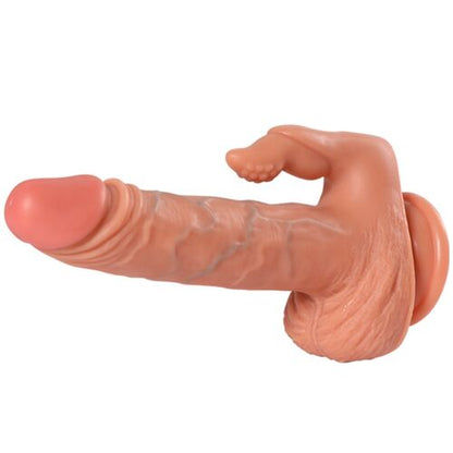 ESTIMULADOR DE DILDO E CLITÓRIS JULIAN COM VIBRAÇÃO E CONTROLE REMOTO 16 CM
