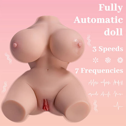 FRIEDA TRONCO FEMININO REALISTA COM VIBRAÇÃO 36 CM