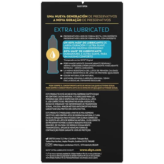 PRESERVATIVO EXTRA LUBRIFICADO 10 UNIDADES