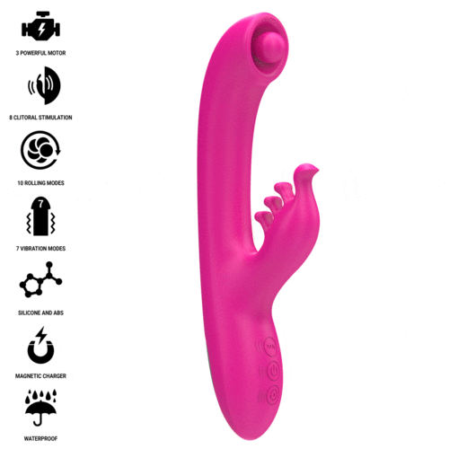 CHRISTINA MULTIFUNCIONAL RABBIT VIBRADOR 22,5 CM ROSA