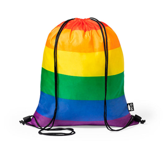 MOCHILA COM BANDEIRA DO ARCO-ÍRIS