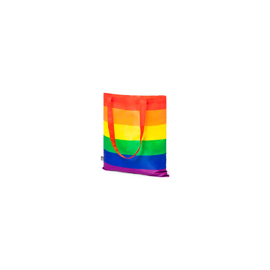 SACOLA TOTE COM BANDEIRA DE ARCO-ÍRIS