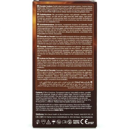 PRESERVATIVOS CHOCOLATE PREMIUM PACOTE 8