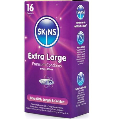 PRESERVATIVOS EXTRA GRANDE PREMIUM PACOTE COM 16