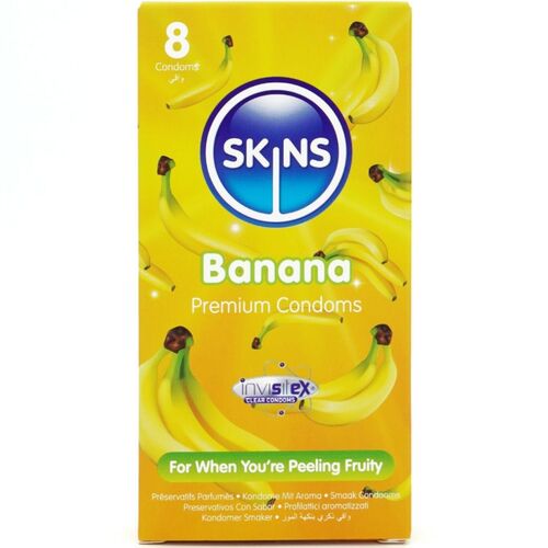 PRESERVATIVOS BANANA PREMIUM PACOTE COM 8