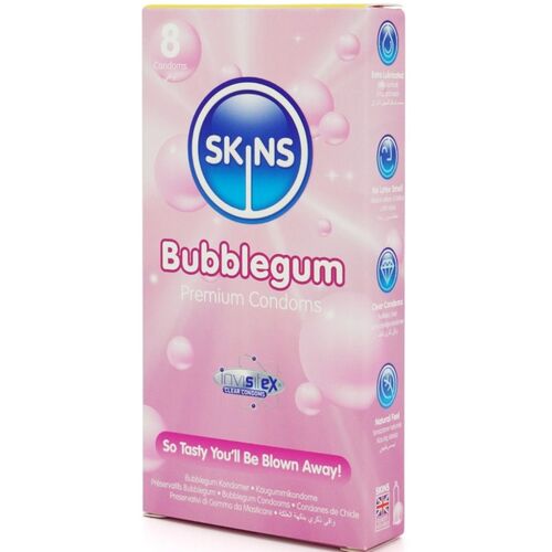 PRESERVATIVOS BUBBLEGUM PREMIUM PACOTE 8