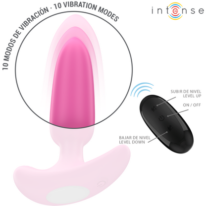 ROSS ANAL PLUG 10 VIBRAÇÕES ROSA CONTROLE REMOTO