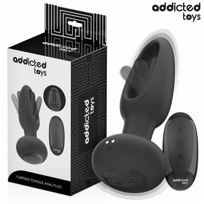 PLUG ANAL COM LÍNGUA VIBRATÓRIA E CONTROLE REMOTO