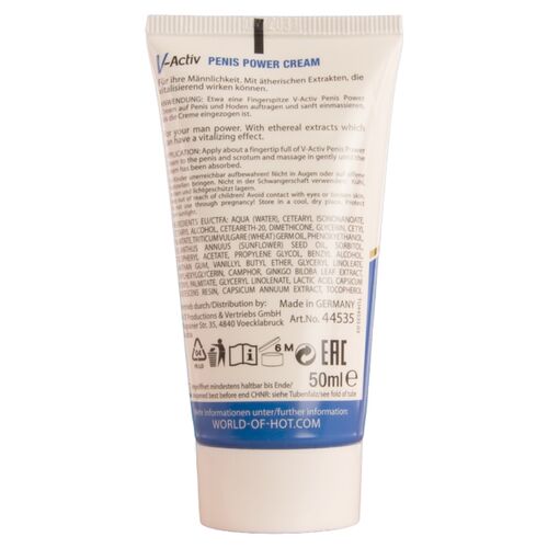 CREME PARA POTÊNCIA PENIANA V-ACTIV PARA HOMENS 50 ML